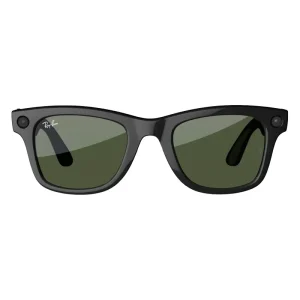 عینک هوشمند ری بن Meta RayBan Wayfarer Shiny Black Frame + G15 Green Lense