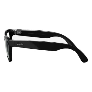 عینک هوشمند ری بن Meta RayBan Wayfarer Shiny Black Frame + G15 Green Lense