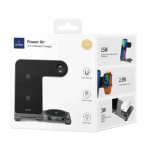 WiWU WI-W005 Power Air 3 In 1 Wireless Charger, Grey