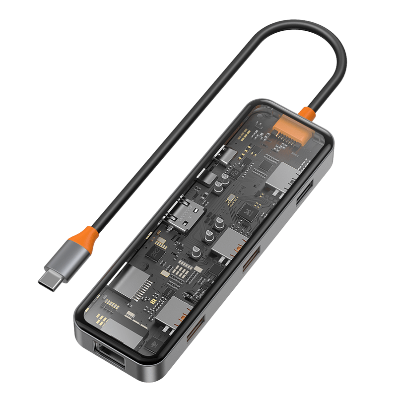 هاب تایپ سی ویوو WiWU Cyber HUB 8 in 1 USB-C CB008