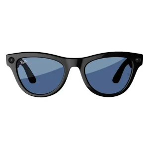 عینک هوشمند ری بن Meta RayBan Skyler Shiny Black Frame + Transitions Cerulean Blue Lense