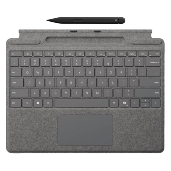 کیبورد با قلم مایکروسافت Microsoft Surface Pro Keyboard with Slim Pen - Platinum