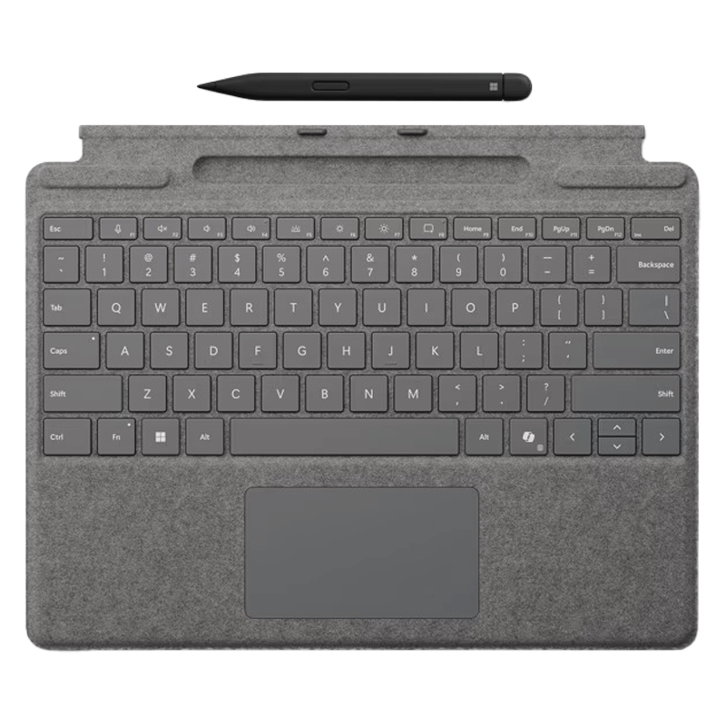 کیبورد با قلم مایکروسافت Microsoft Surface Pro Keyboard with Slim Pen – Platinum