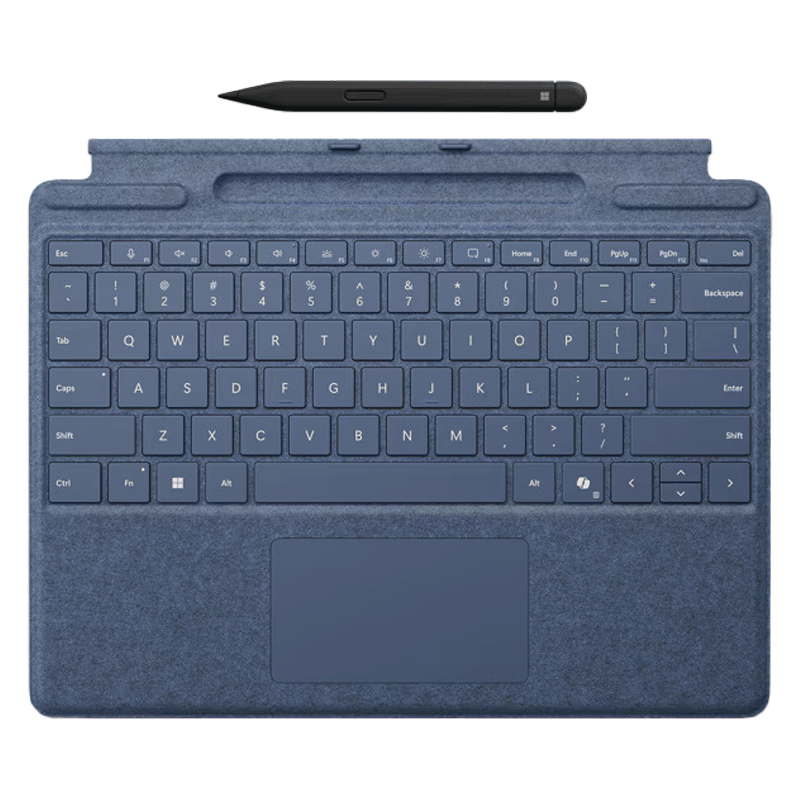 کیبورد با قلم مایکروسافت Microsoft Surface Pro Keyboard with Slim Pen – Sapphire