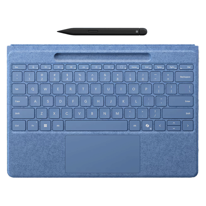 کیبورد با قلم مایکروسافت Microsoft Surface Pro Flex Keyboard with Slim Pen – Bright Sapphire