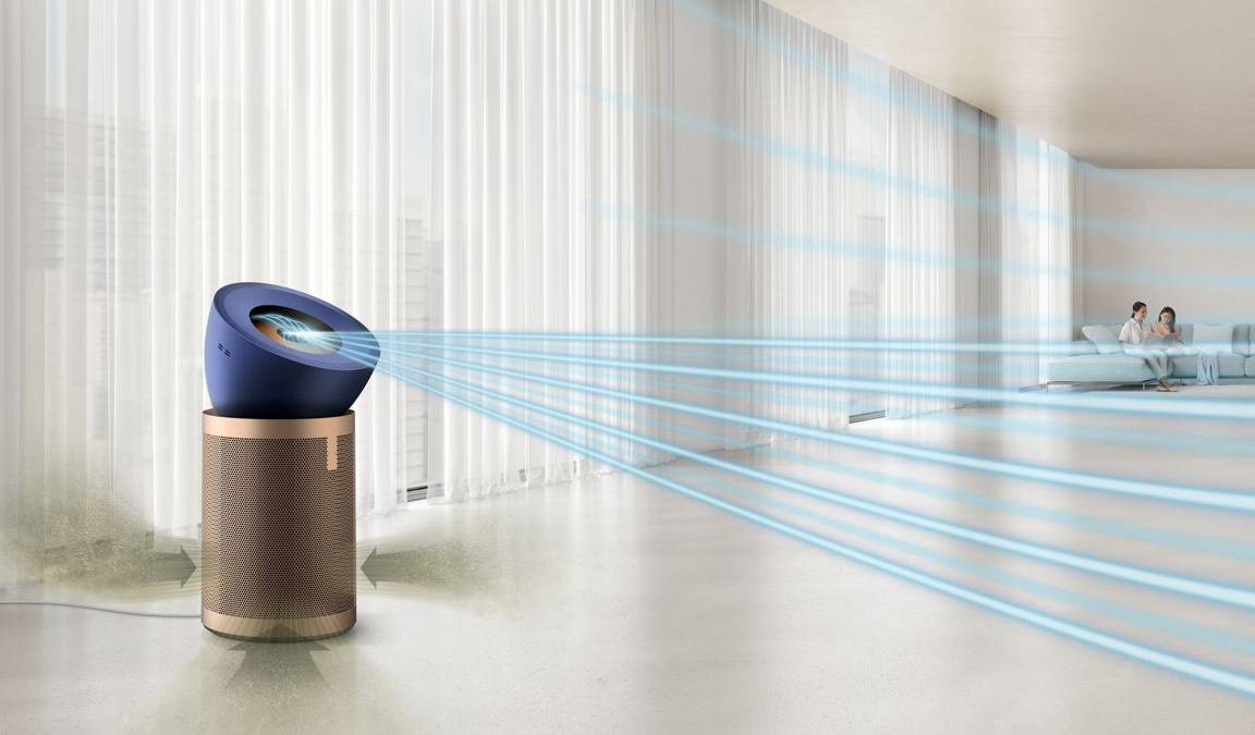 تصفیه هوا دایسون (Dyson BP04 Purifier Big+Quiet Formaldehyde (Prussian blue/gold 